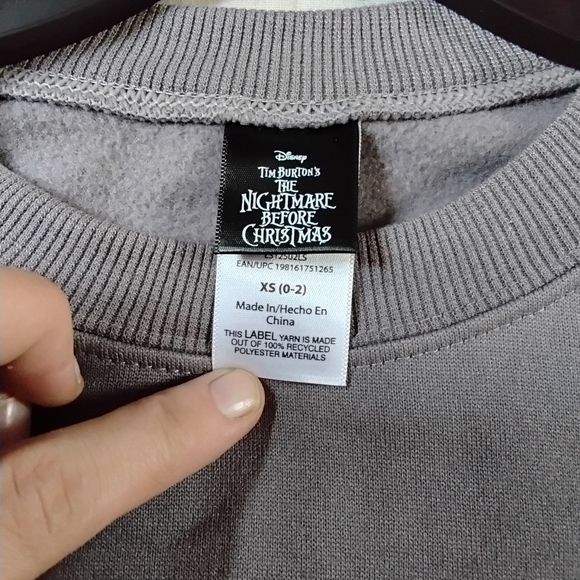 Disney Gray and Pink Jack and Sally Sweater - Picture 5 of 6